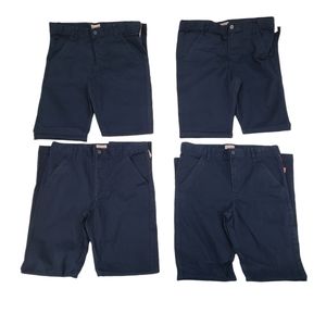 NWT Cat & Jack Boys School Uniform Pants Size 16 - Four Pack Fighter Pil…